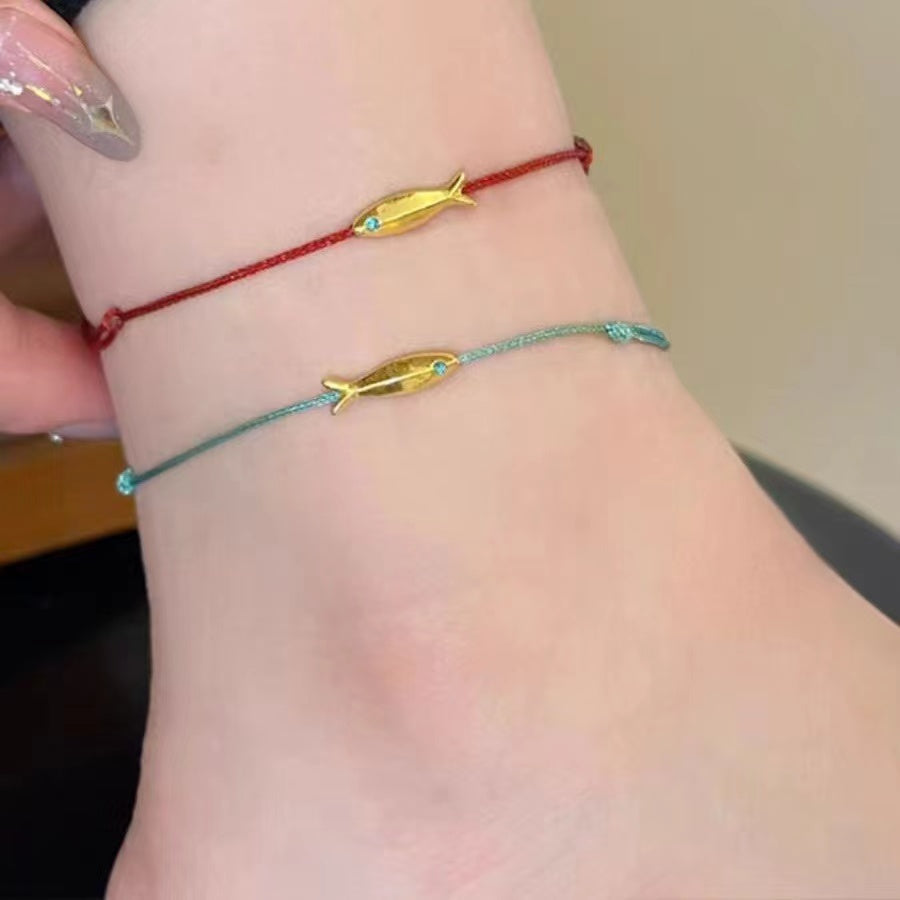 Fish Shape Adjustable Anklet