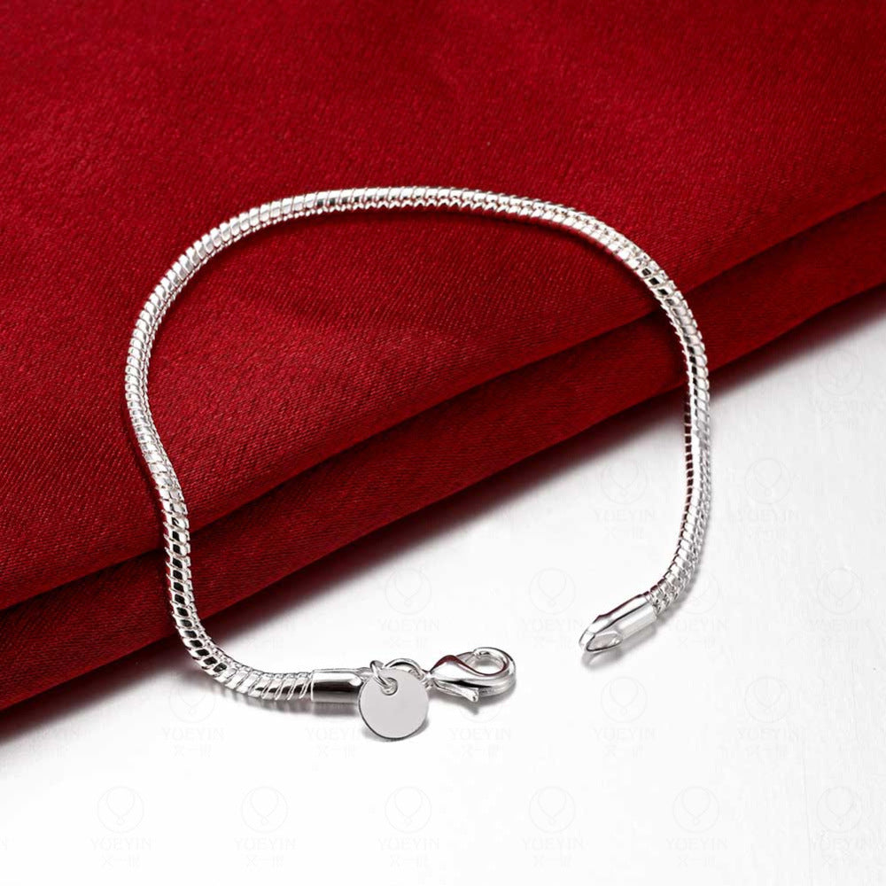 Silver Snake Chain Bracelet