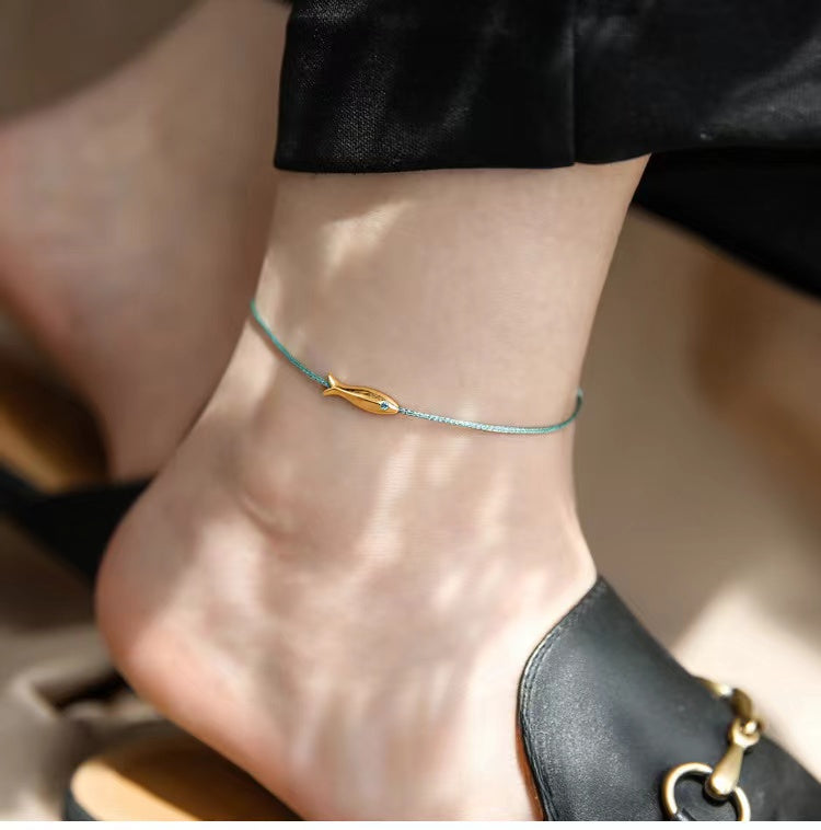 Fish Shape Adjustable Anklet