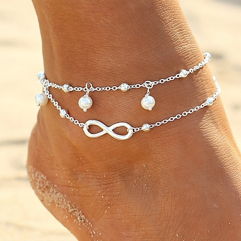 2-Layers Pearl Anklet