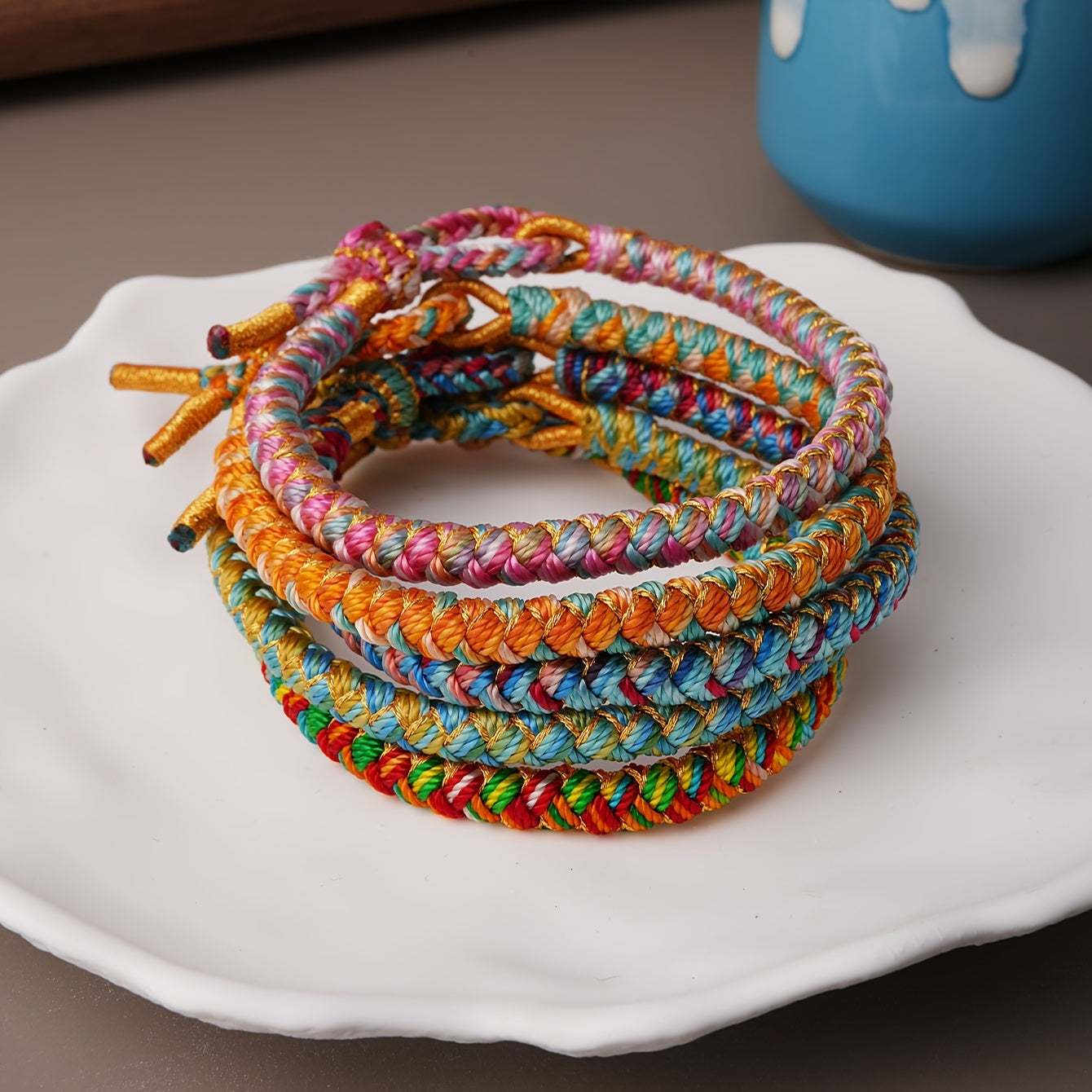 Adjustable Rope Bangle Bracelet